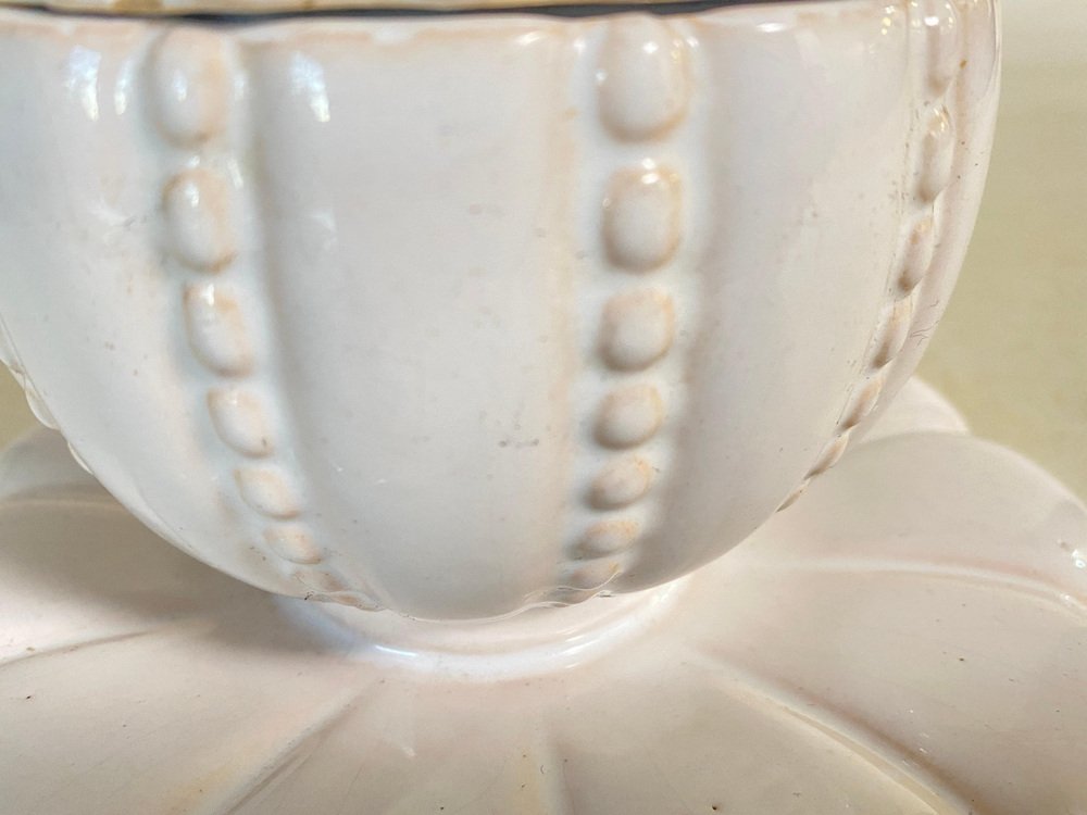 French Porcelain Sugar Pot by Sue & Mare, 20th Century