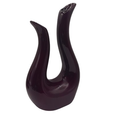 French Porcelain Vase with Vivid Bordeaux Red-TCS-1144306