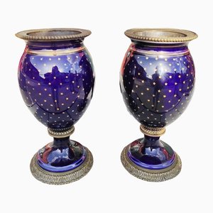 French Porcelain Vases, 1900s, Set of 2-JWI-1297167