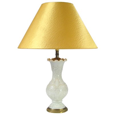 French Pressed Glass Table Lamp, 1960s-GIW-1313182