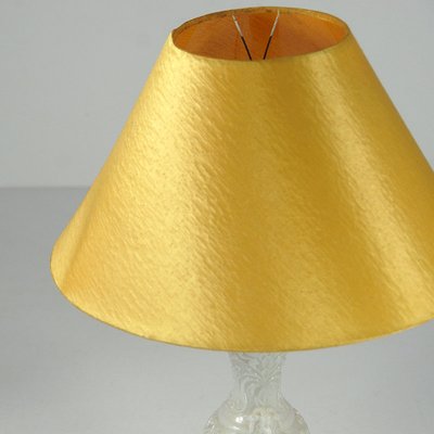 French Pressed Glass Table Lamp, 1960s-GIW-1313182