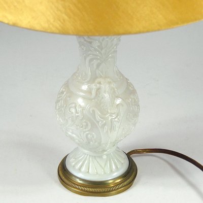 French Pressed Glass Table Lamp, 1960s-GIW-1313182