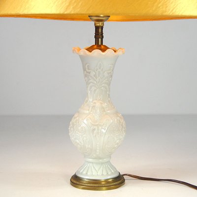 French Pressed Glass Table Lamp, 1960s-GIW-1313182