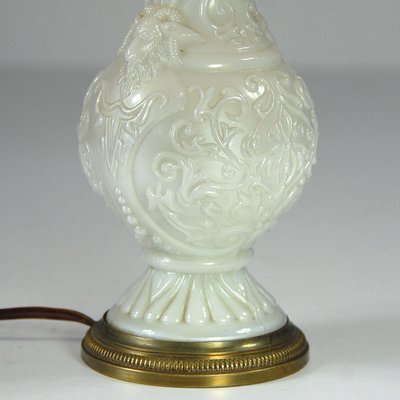 French Pressed Glass Table Lamp, 1960s-GIW-1313182