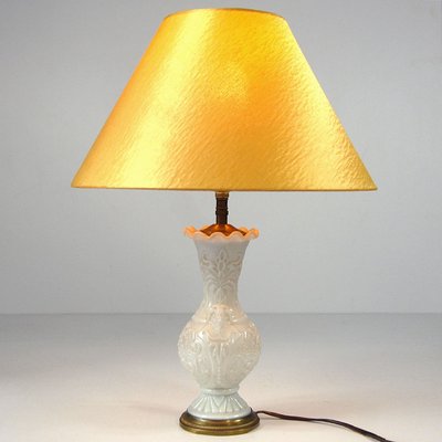 French Pressed Glass Table Lamp, 1960s-GIW-1313182