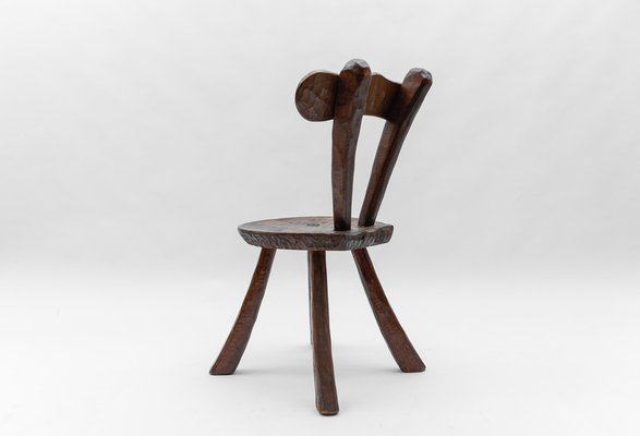 French Provincial Sculptured Chair in the style of Alexandre Noll, 1960s-KQB-1822283