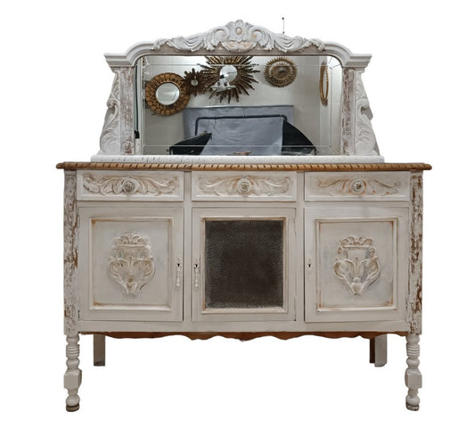 French Provincial Sideboard with Mirror