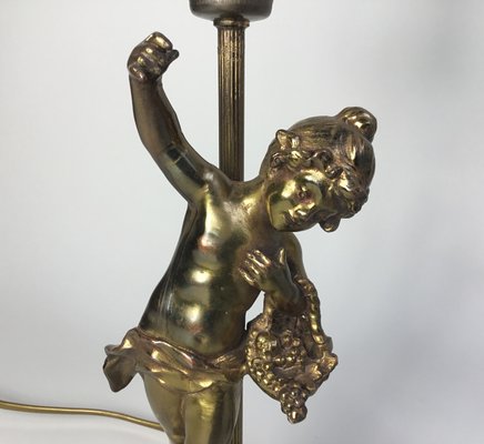 French Putto Table Lamps in Bronze by Auguste Moreau, 1890s, Set of 2-FPY-2023621