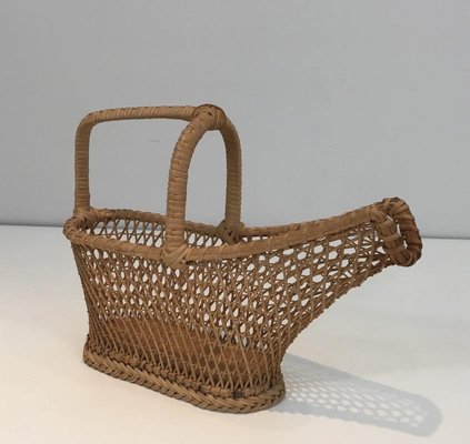 French Rattan Bottle Holder, 1970s-BA-699489