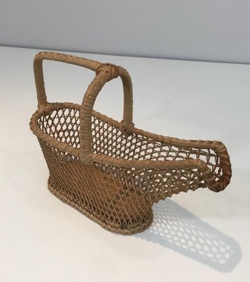 French Rattan Bottle Holder, 1970s-BA-699489