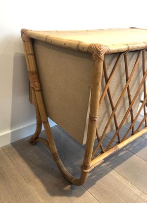 French Rattan Desk, 1970s-BA-910108