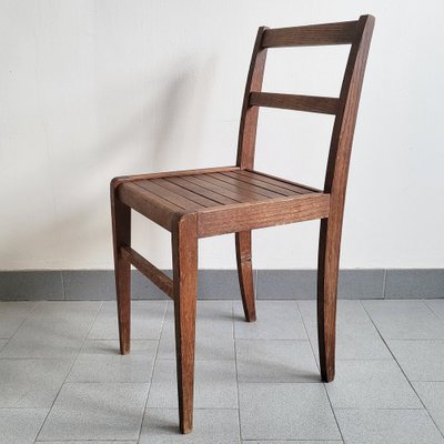 French Reconstruction Chair in Beech by René Gabriel, 1940s-CGX-1718372