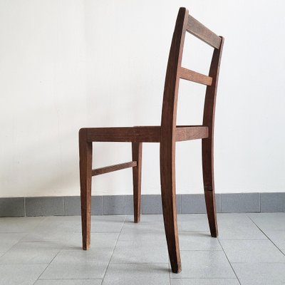 French Reconstruction Chair in Beech by René Gabriel, 1940s-CGX-1718372