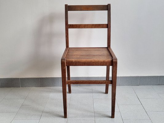 French Reconstruction Chair in Beech by René Gabriel, 1940s-CGX-1718372