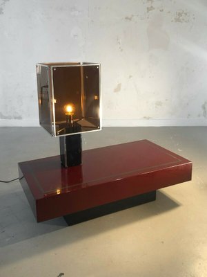 French Rectangular Lacquered Coffee Table by Jean-Claude Mahey, 1970s-NLF-1121882