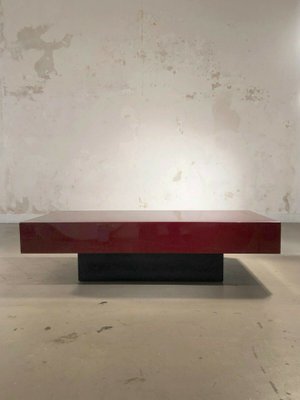 French Rectangular Lacquered Coffee Table by Jean-Claude Mahey, 1970s-NLF-1121882