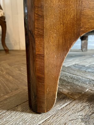 French Regency Curved Chest of Drawers in Inlaid Marble, 1750s-BXG-1757820