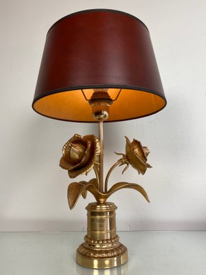 French Regency Gilt Brass Table Lamp by Maison Jansen-WZZ-1130439