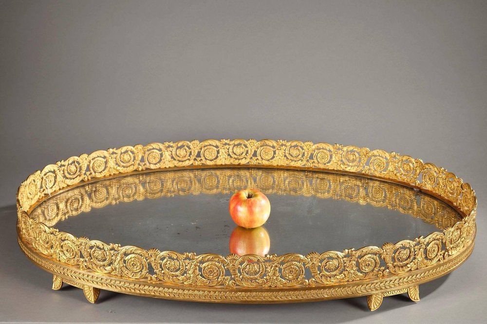 French Restoration Centerpiece in Gilded Bronze