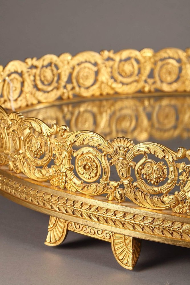 French Restoration Centerpiece in Gilded Bronze