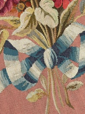 French Round Aubusson Tapestry from Bobyrugs, 1890s-YMM-1803428