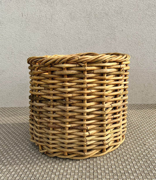 French Rustic Basket in Thick Willow, 1960s