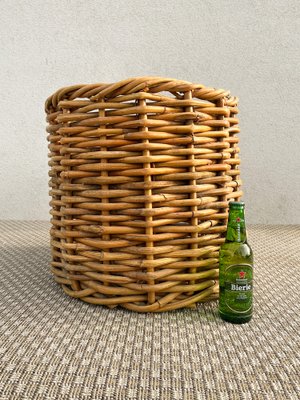 French Rustic Basket in Thick Willow, 1960s-WZZ-1761851