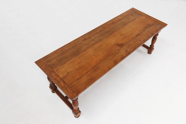 French Rustic Oak Dining Table, 1930s-YSY-1728689