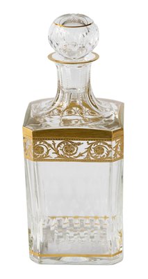 French Saint Louis Crystal Thistle Whiskey Carafe-ZVH-1193212