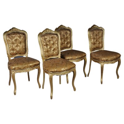 French Salon Chairs from Bellevue Palace, Berlin, 1890s, Set of 4-FLW-1402014