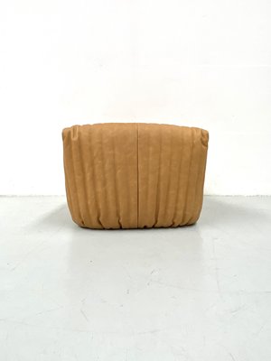 French Sandra Lounge Chair with Cushion in Thick Camel Leather by Annie Hiéronimus for Cinna/Ligne Roset-XLZ-1998464