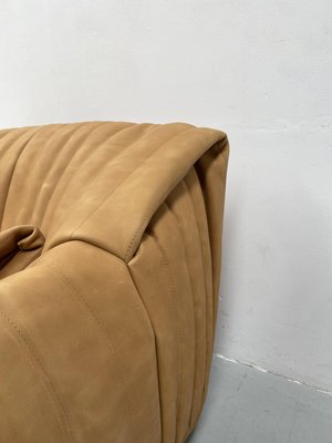 French Sandra Lounge Chair with Cushion in Thick Camel Leather by Annie Hiéronimus for Cinna/Ligne Roset-XLZ-1998464