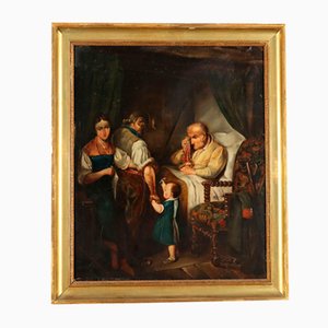 French School Artist, Genre Scene, Oil on Canvas, 19th Century-VMM-2033331