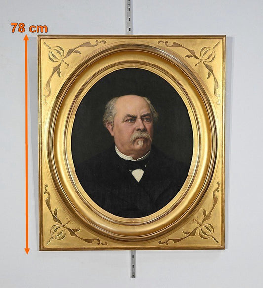 French School Artist, Portrait of Adolphe Nicolas, 19th Century, Oil on Canvas, Framed