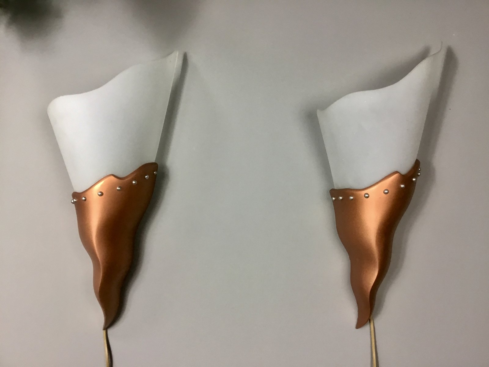 French Sconces from Maison Lucien Gau, 1970s, Set of 2