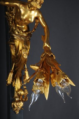 French Sconces in Gilt Bronze, Paris, 20th Century, Set of 2-FLW-1755028