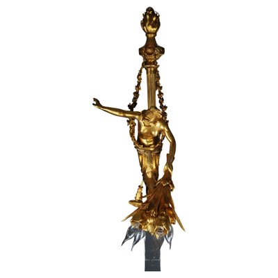 French Sconces in Gilt Bronze, Paris, 20th Century, Set of 2-FLW-1755028