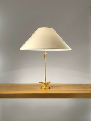 French Sculptural Cast Metal Golden Lamp from Fondica, 1980s-NLF-1154100