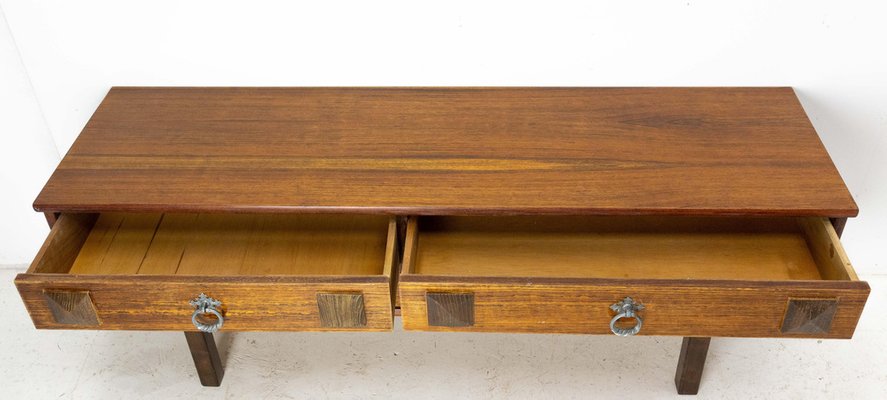 French Side or Console Table with Drawers, 1960s-RIU-1388018