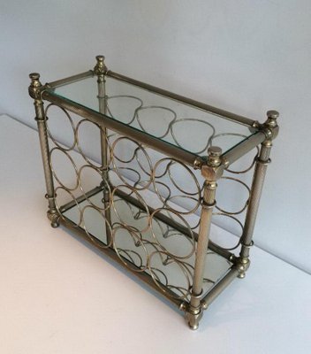 French Silver-Plated Bottle Rack, 1970s-BA-766257