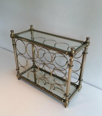 French Silver-Plated Bottle Rack, 1970s-BA-766257