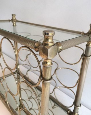 French Silver-Plated Bottle Rack, 1970s-BA-766257