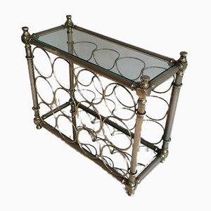 French Silver-Plated Bottle Rack, 1970s-BA-766257