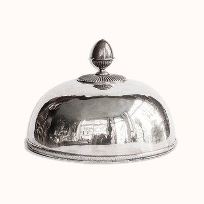 French Silver Plated Food Serving Dome, 1890s-YK-2023158