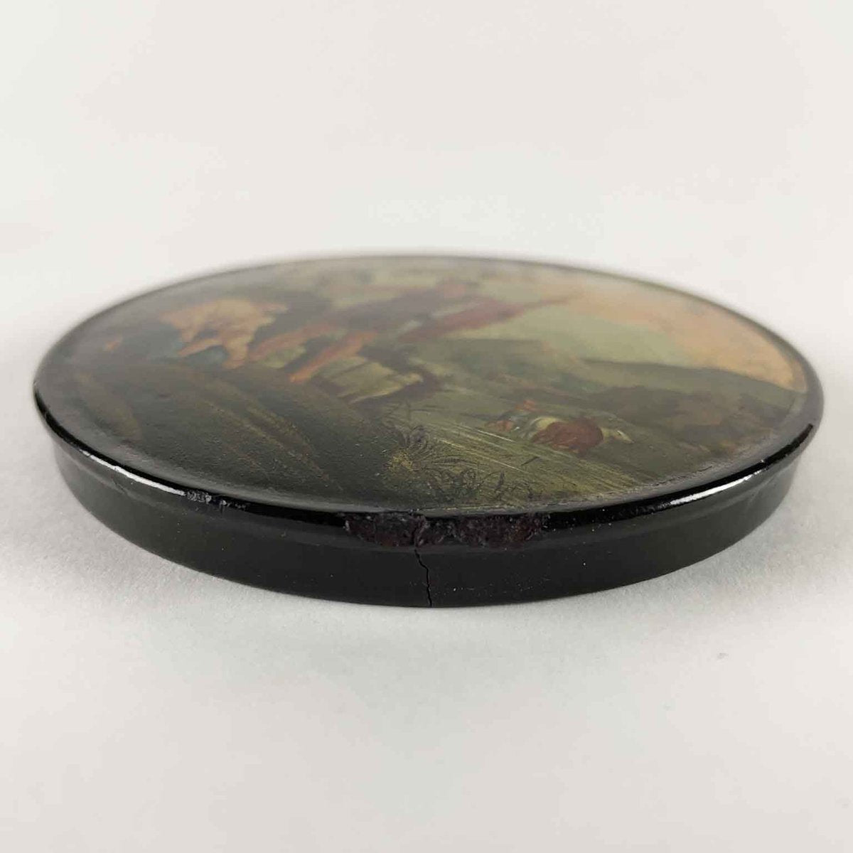 French Snuffbox in Papier Maché, 1800