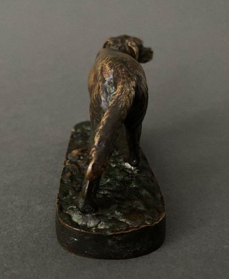 French Spaniel Dog in Bronze by Pierre-Jules Mêne-QKG-1734595