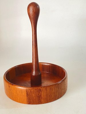 French Spice Tray in Ceramic and Wood, 1960s-UR-1721157