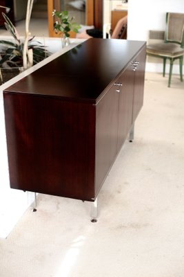 French Steel and Solid Wood Sideboard from Négroni, 1970s-MAO-688364