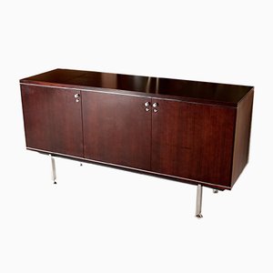 French Steel and Solid Wood Sideboard from Négroni, 1970s-MAO-688364