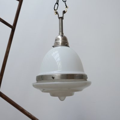 French Stepped Opaline Glass Pendant Light-JRP-919426